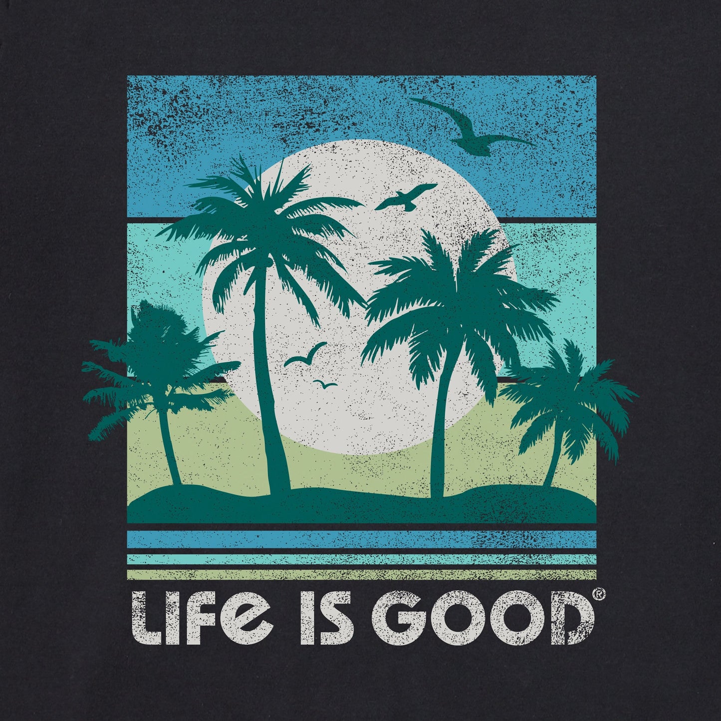 Men's Beachy Palms Short Sleeve Crusher Tee