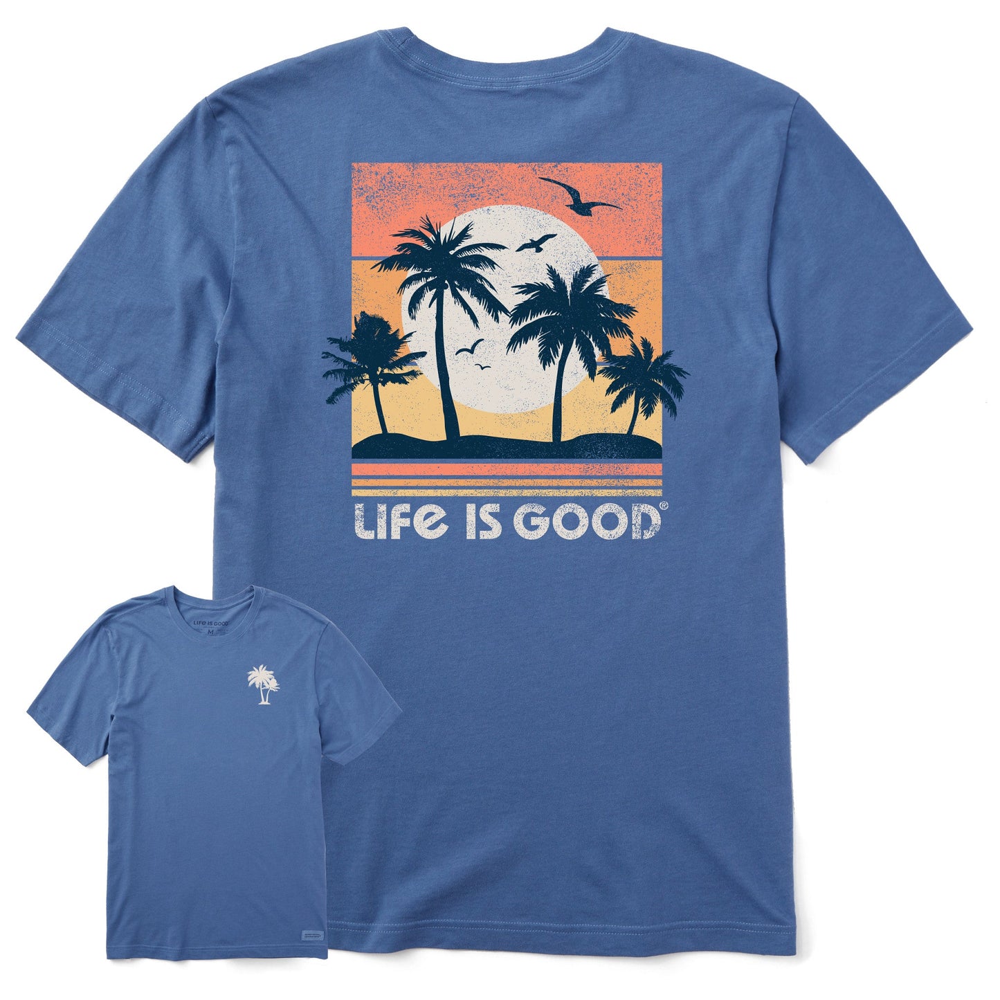 Men's Beachy Palms Short Sleeve Crusher Tee