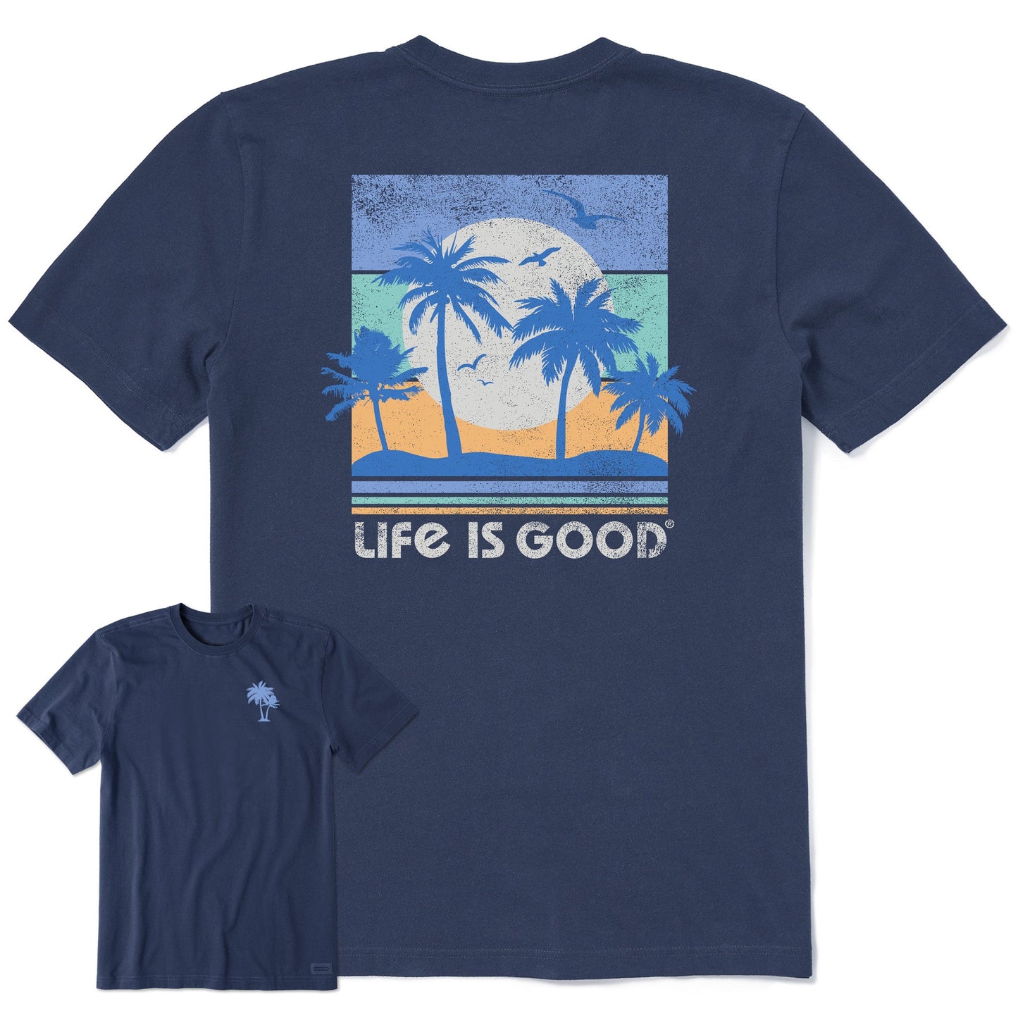 Men's Beachy Palms Short Sleeve Crusher Tee