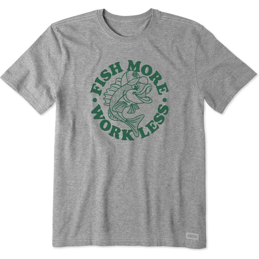 Men's Matchbook Fish More Work Less Short Sleeve Tee