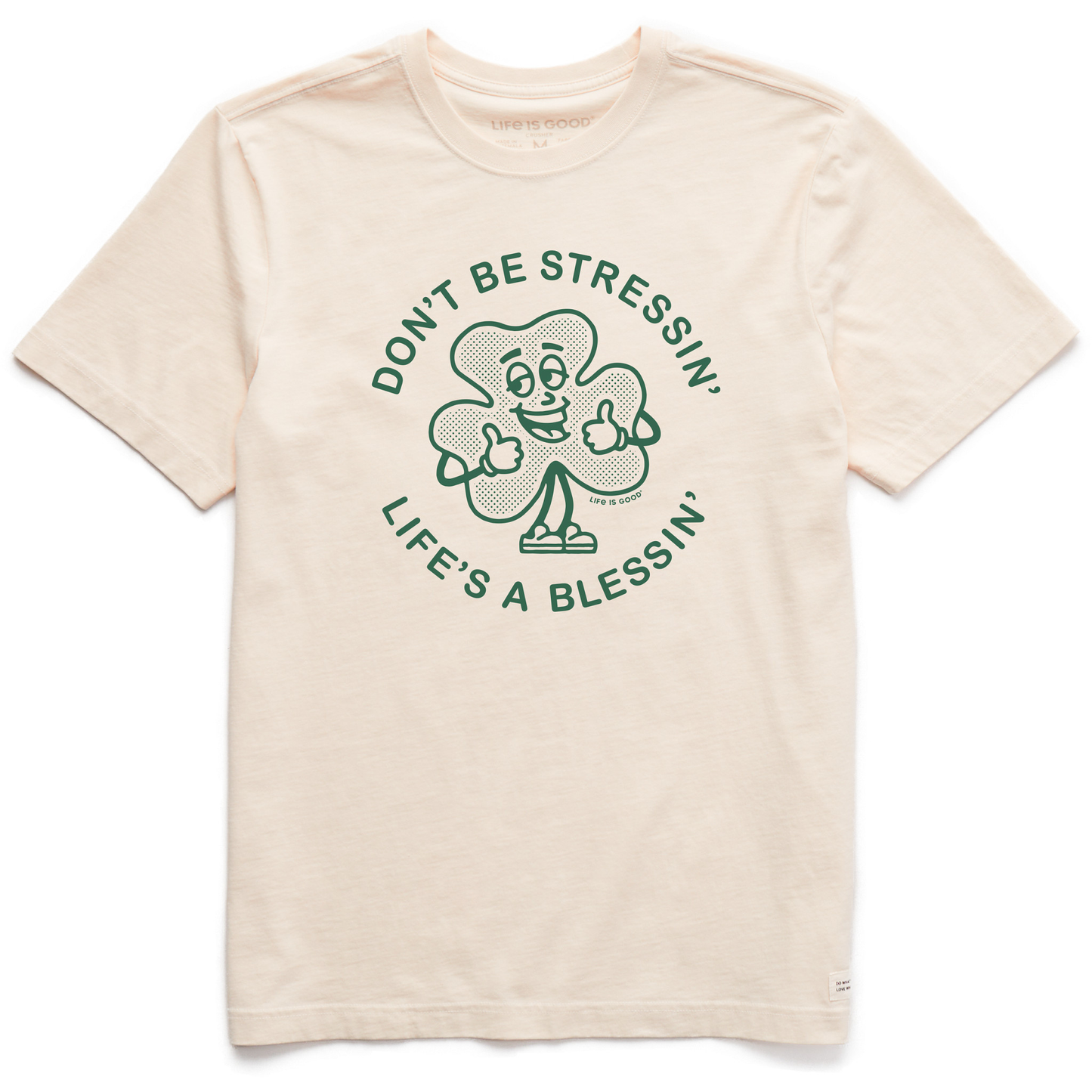 Men's Life's a Blessing Clover Short Sleeve Crusher Tee