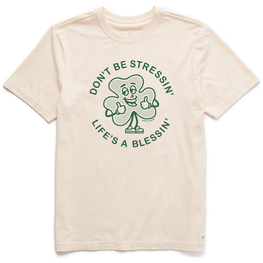 Men's Life's a Blessing Clover Short Sleeve Crusher Tee