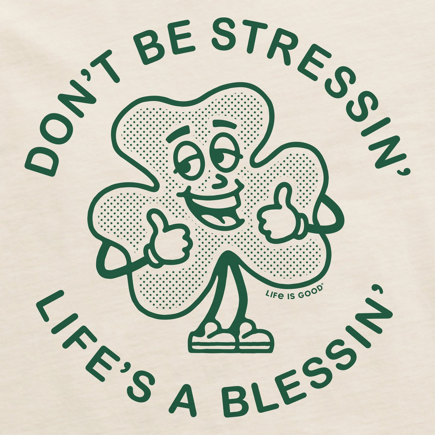 Men's Life's a Blessing Clover Short Sleeve Crusher Tee