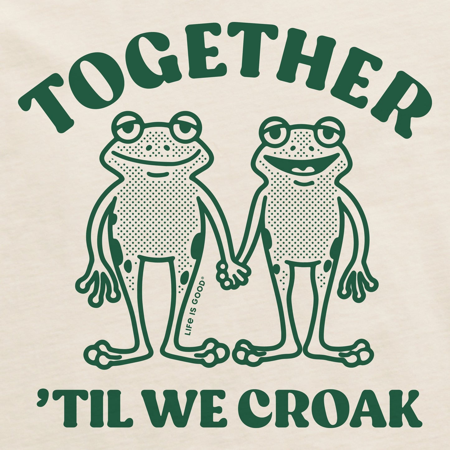 Men's Together 'Til We Croak Frogs Short Sleeve Crusher Tee