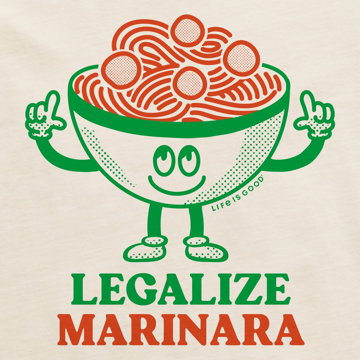 Men's Legalize Marinara Short Sleeve Crusher Tee
