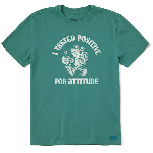 Men's Tested Positive for Attitude Short Sleeve Crusher Tee