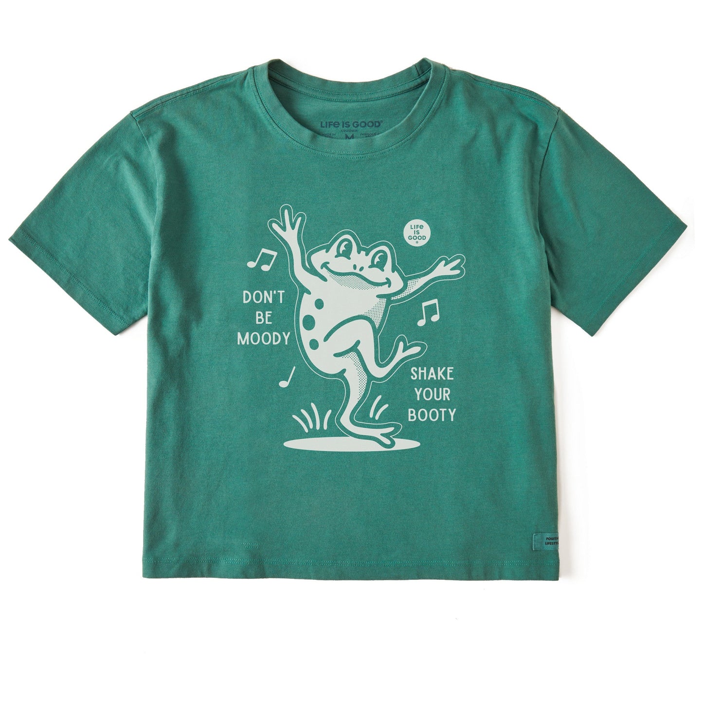 Women's Shake Your Booty Frog Short Sleeve Crusher Boxy Tee