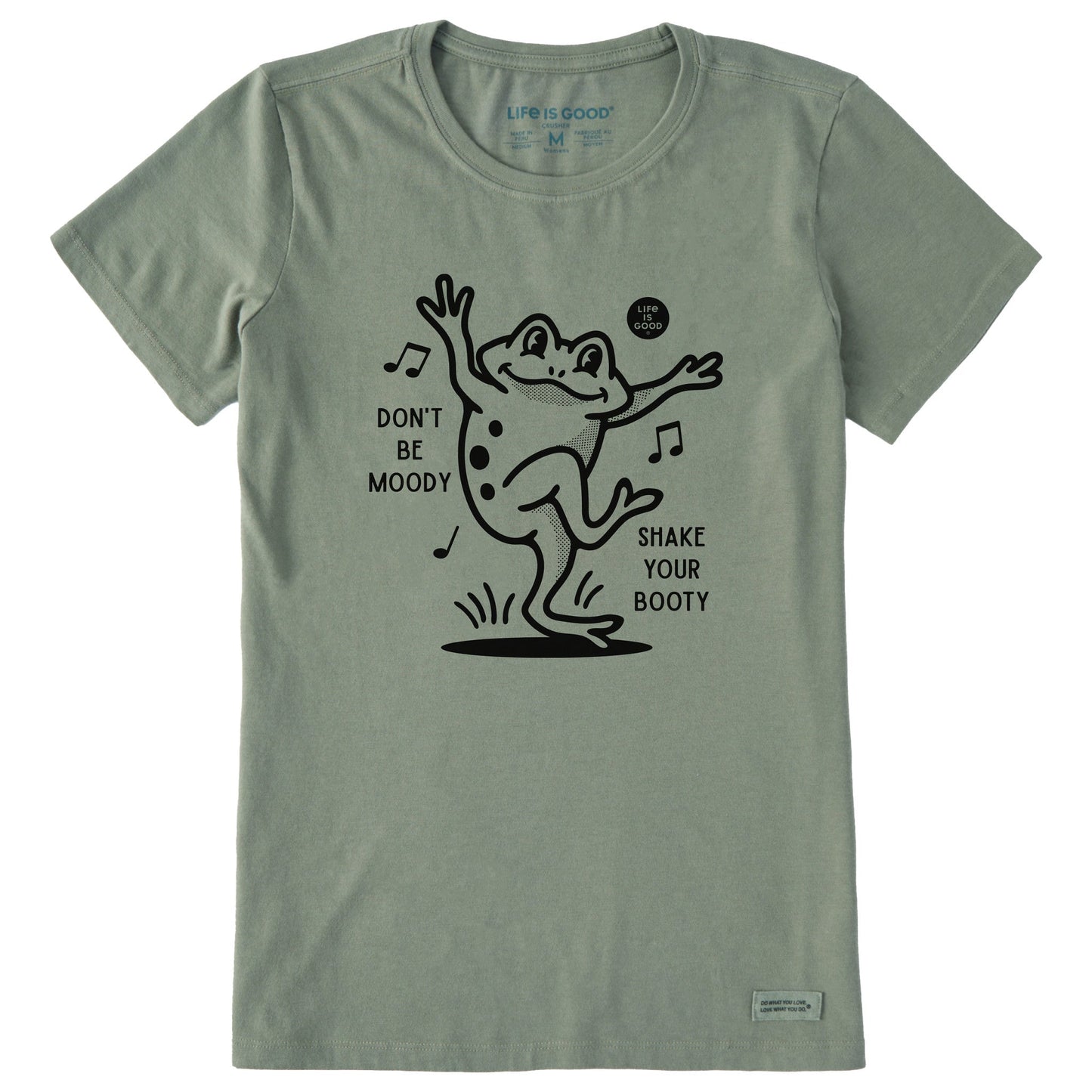 Women's Shake Your Booty Frog Short Sleeve Crusher Tee