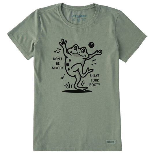 Women's Shake Your Booty Frog Short Sleeve Crusher Tee