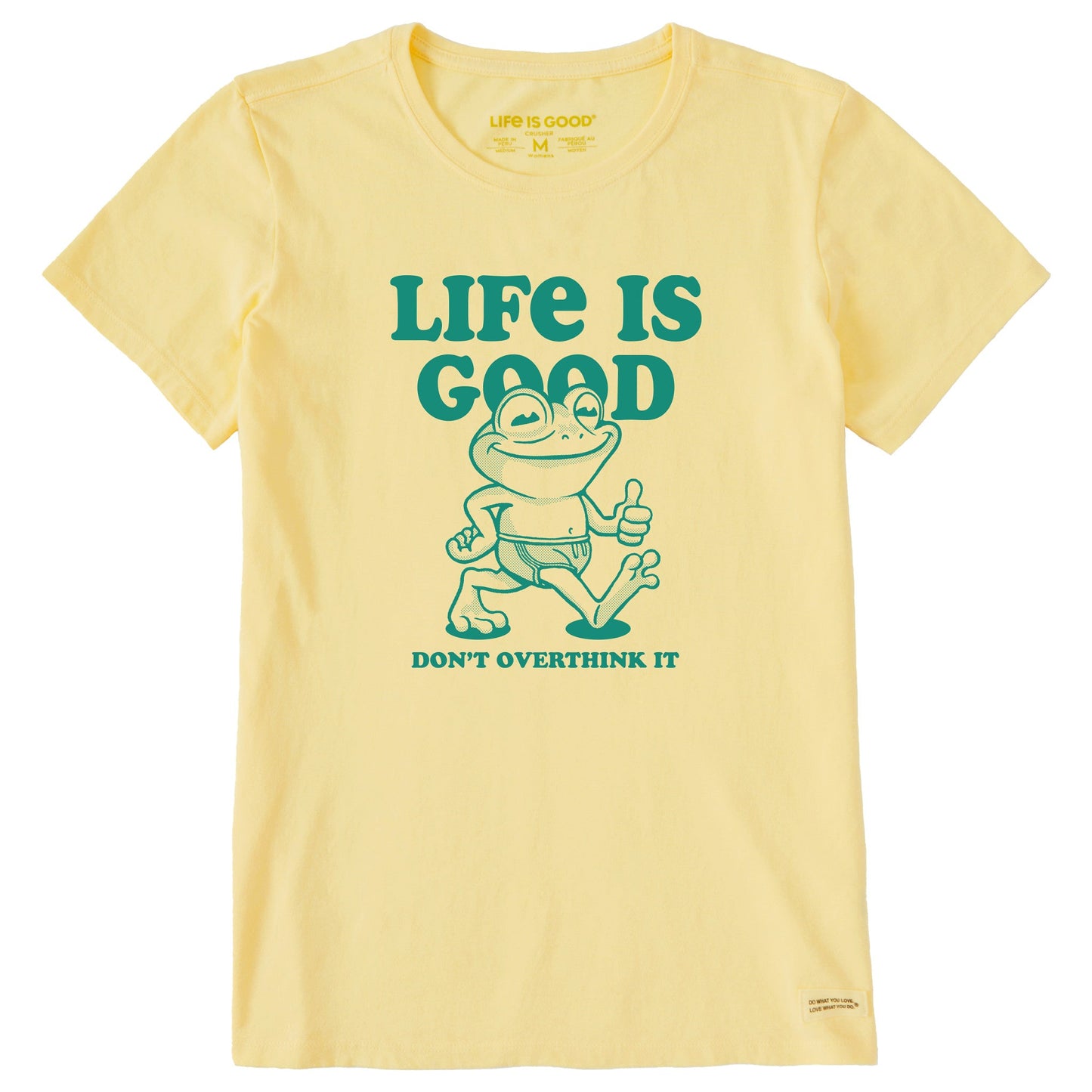 Women's Don't Overthink Frog Short Sleeve Tee