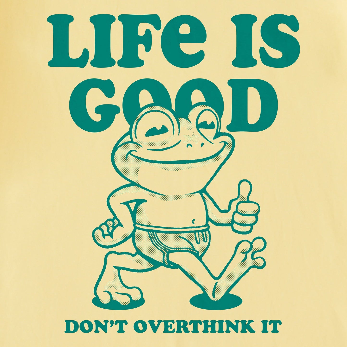 Women's Don't Overthink Frog Short Sleeve Tee