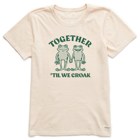 Women's Together 'Til We Croak Frogs Short Sleeve Crusher Tee