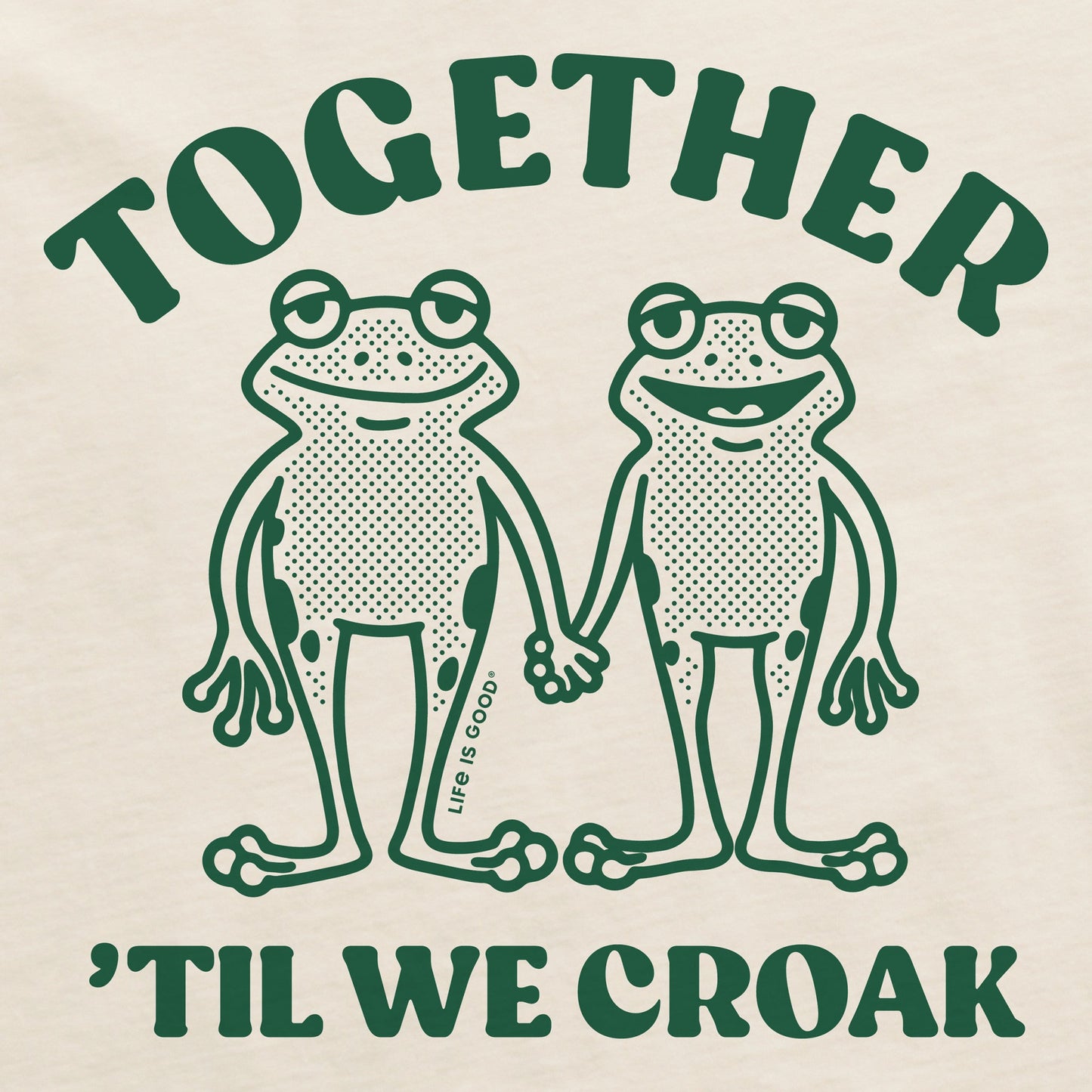 Women's Together 'Til We Croak Frogs Short Sleeve Crusher Tee