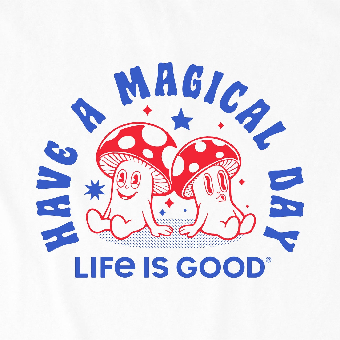 Men's Magical Day Mushrooms Short Sleeve Crusher Tee
