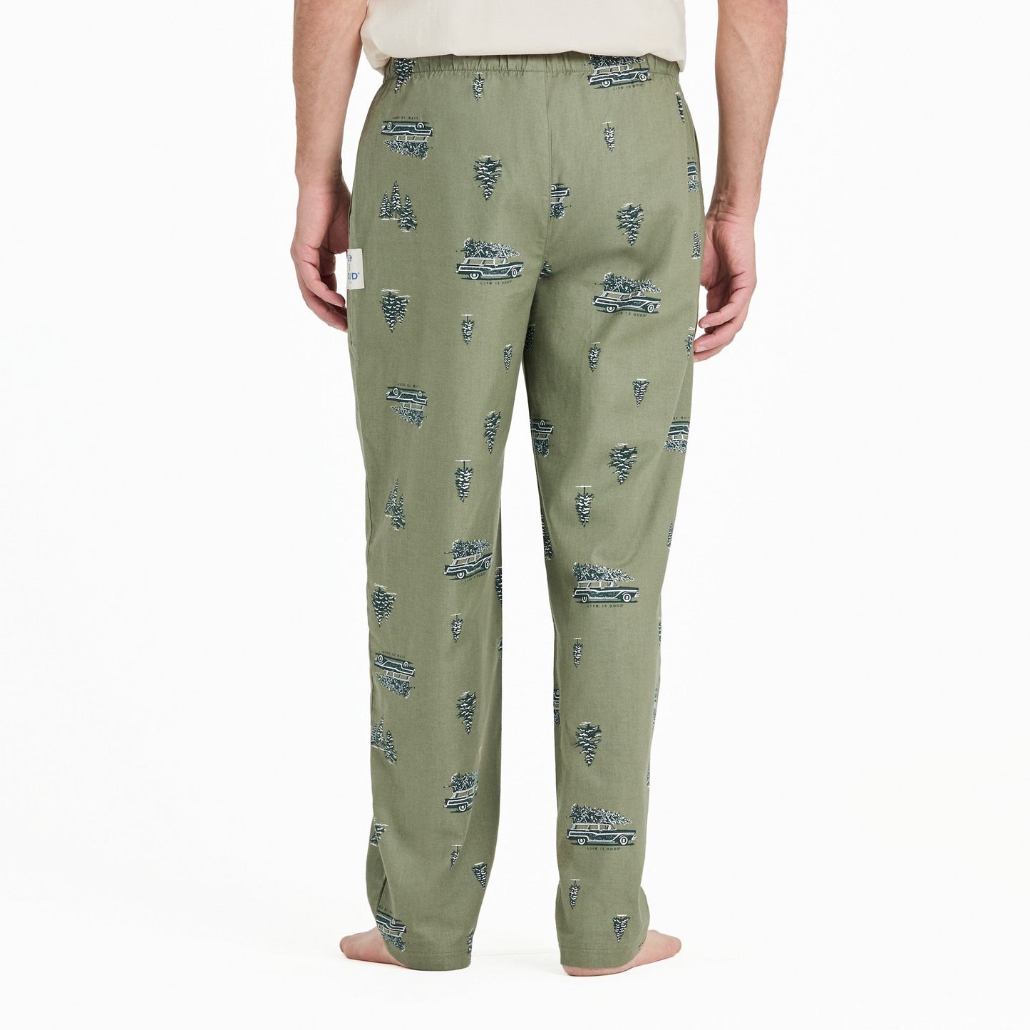 Men's Christmas Tree Wagon Pattern Classic Sleep Pant