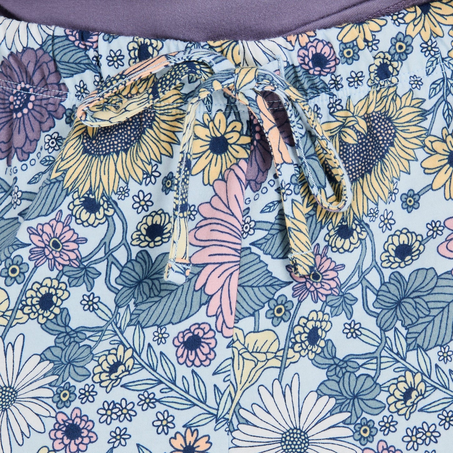 Women's Sunshine Floral Pattern Snuggle Up Sleep Short