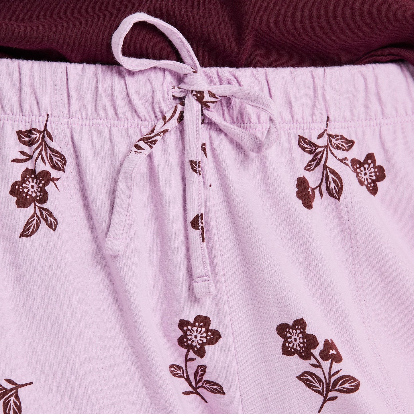 Women's Simple Blossom Pattern Snuggle Up Sleep Pant