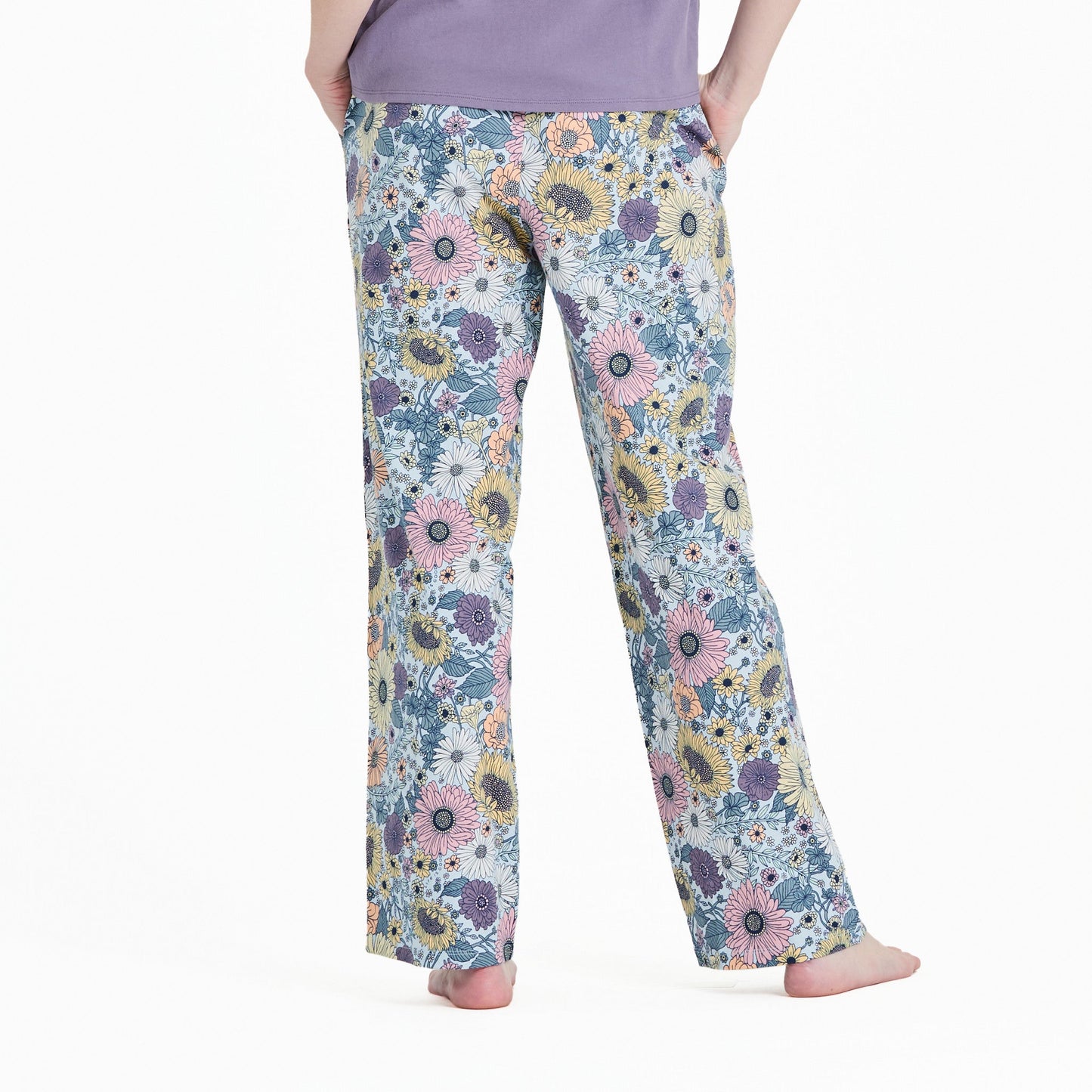 Women's Sunshine Floral Pattern Snuggle Up Sleep Pant