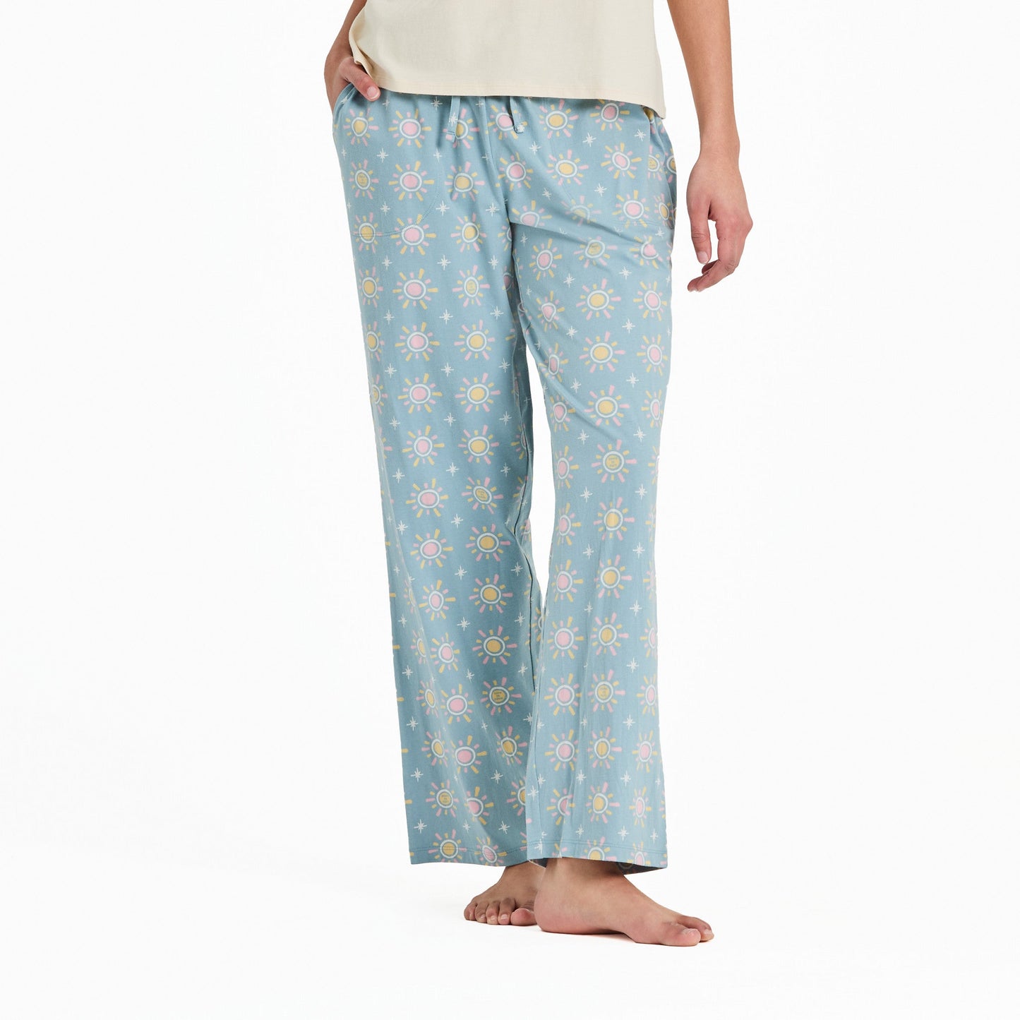 Women's Hello Sunshine Pattern Snuggle Up Sleep Pant