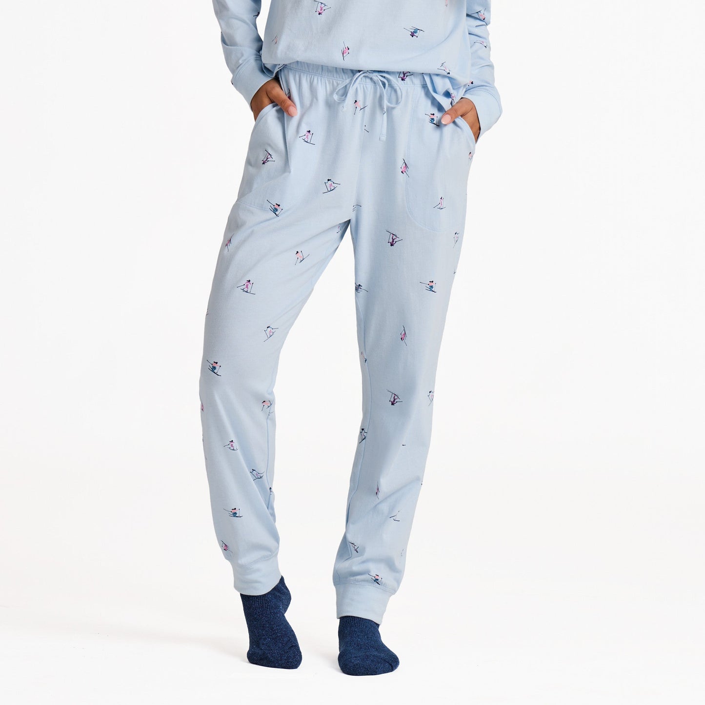 Women's Ski Ya Later Pattern Snuggle Up Sleep Jogger