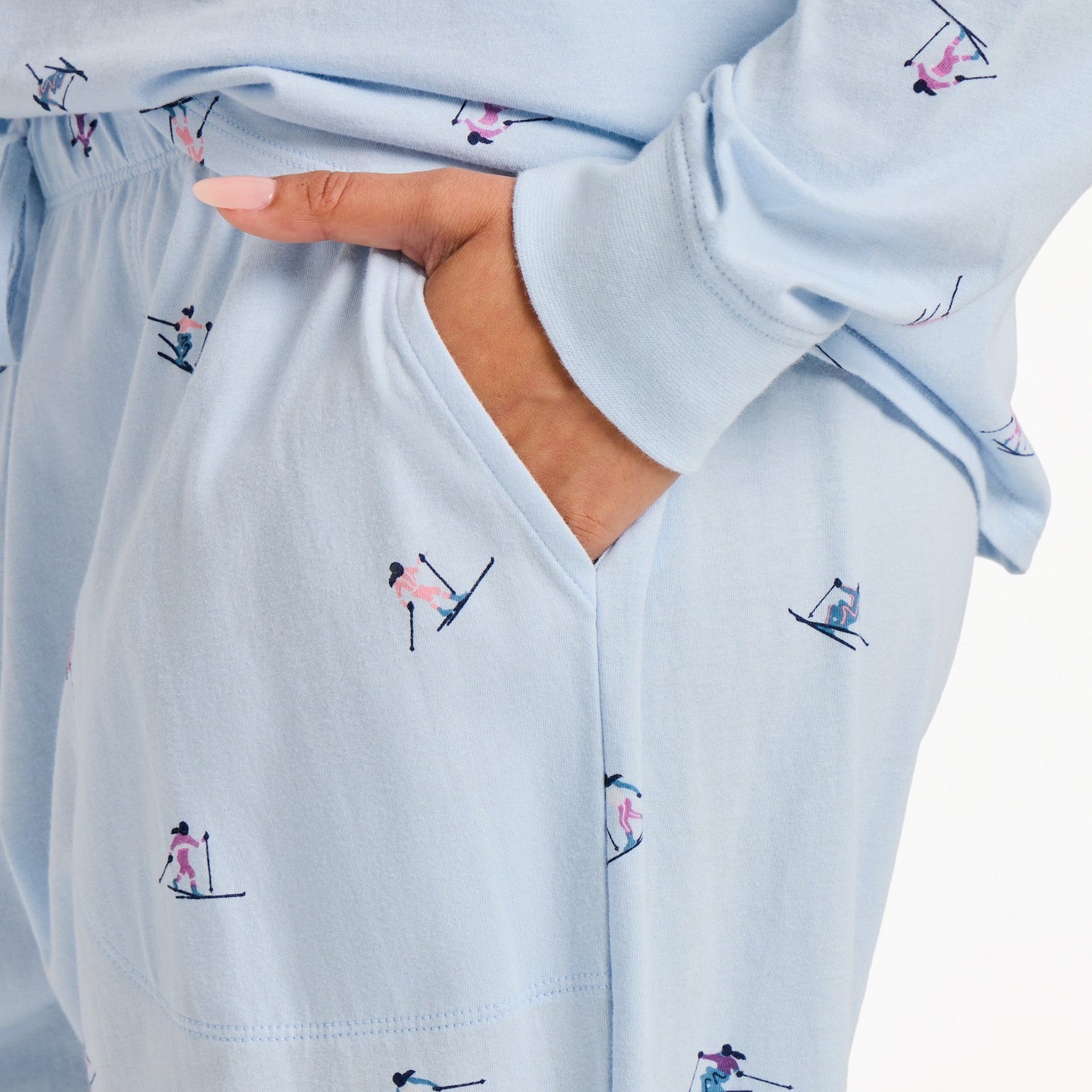 Women's Ski Ya Later Pattern Snuggle Up Sleep Jogger