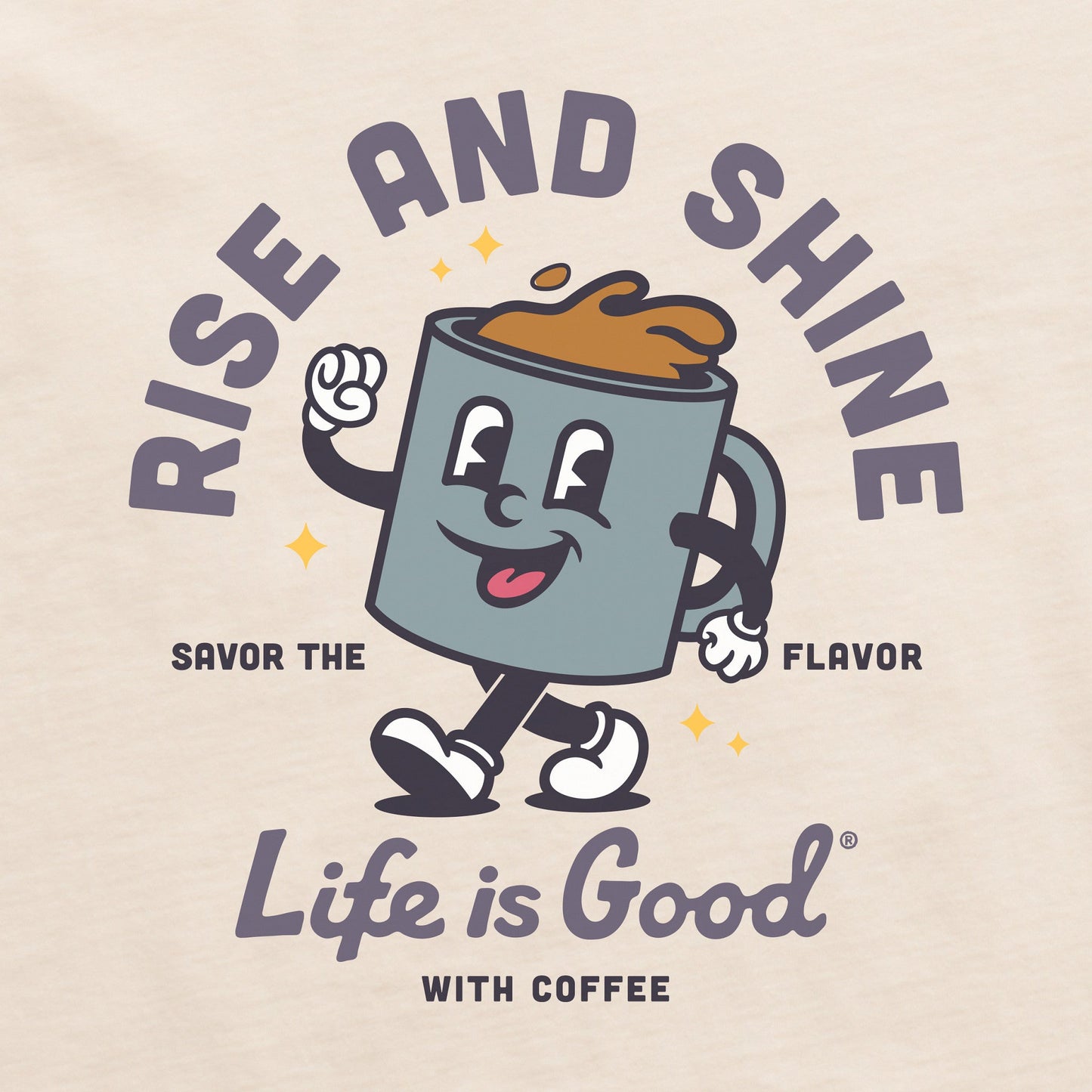 Women's Rise and Shine Coffee Snuggle Up Sleep Vee