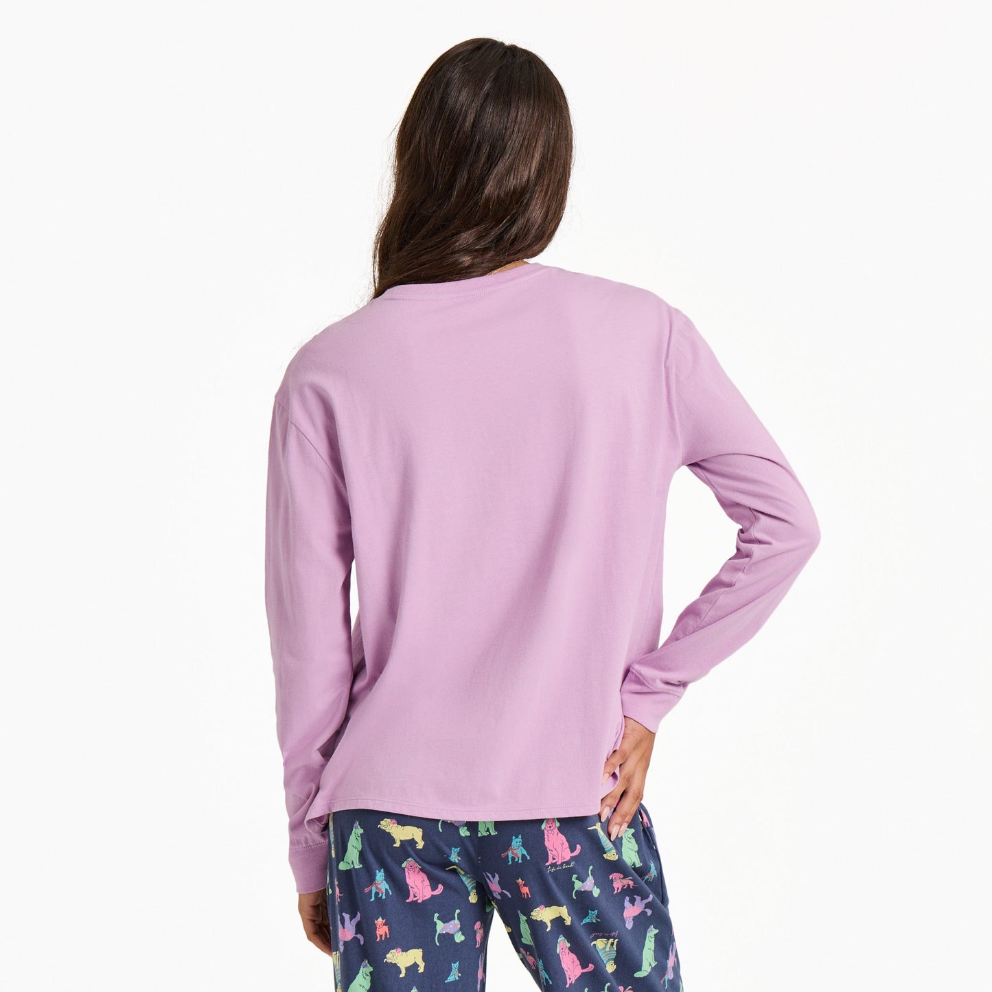 Women's Warm Winter Dogs Trio Long Sleeve Snuggle Up Sleep Tee