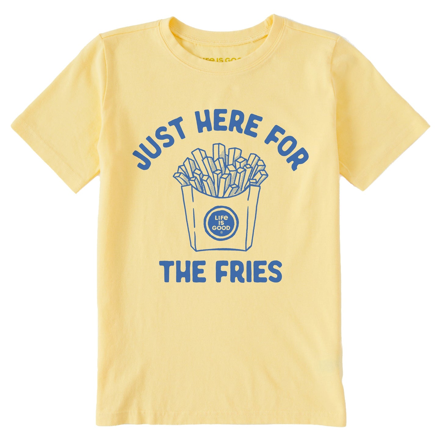 Kids Here for the Fries Short Sleeve Crusher Tee