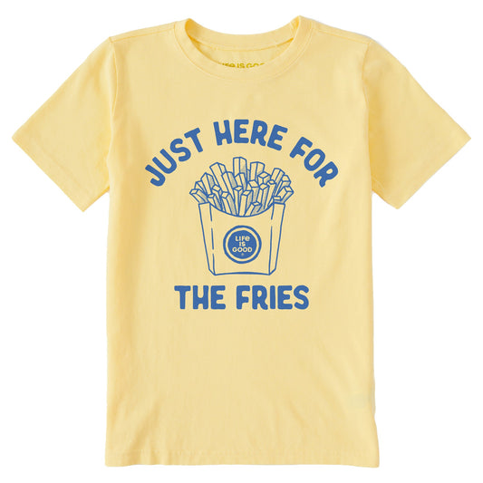 Kids Here for the Fries Short Sleeve Crusher Tee