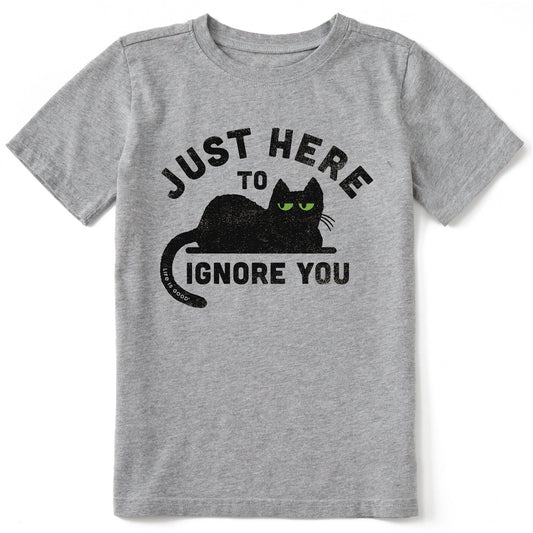 Kids Here to Ignore You Short Sleeve Crusher Tee