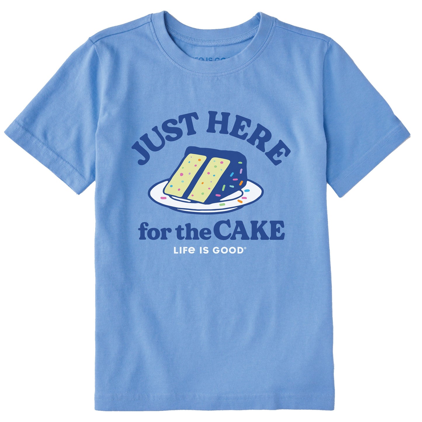 Kids Here for the Cake Short Sleeve Crusher Tee