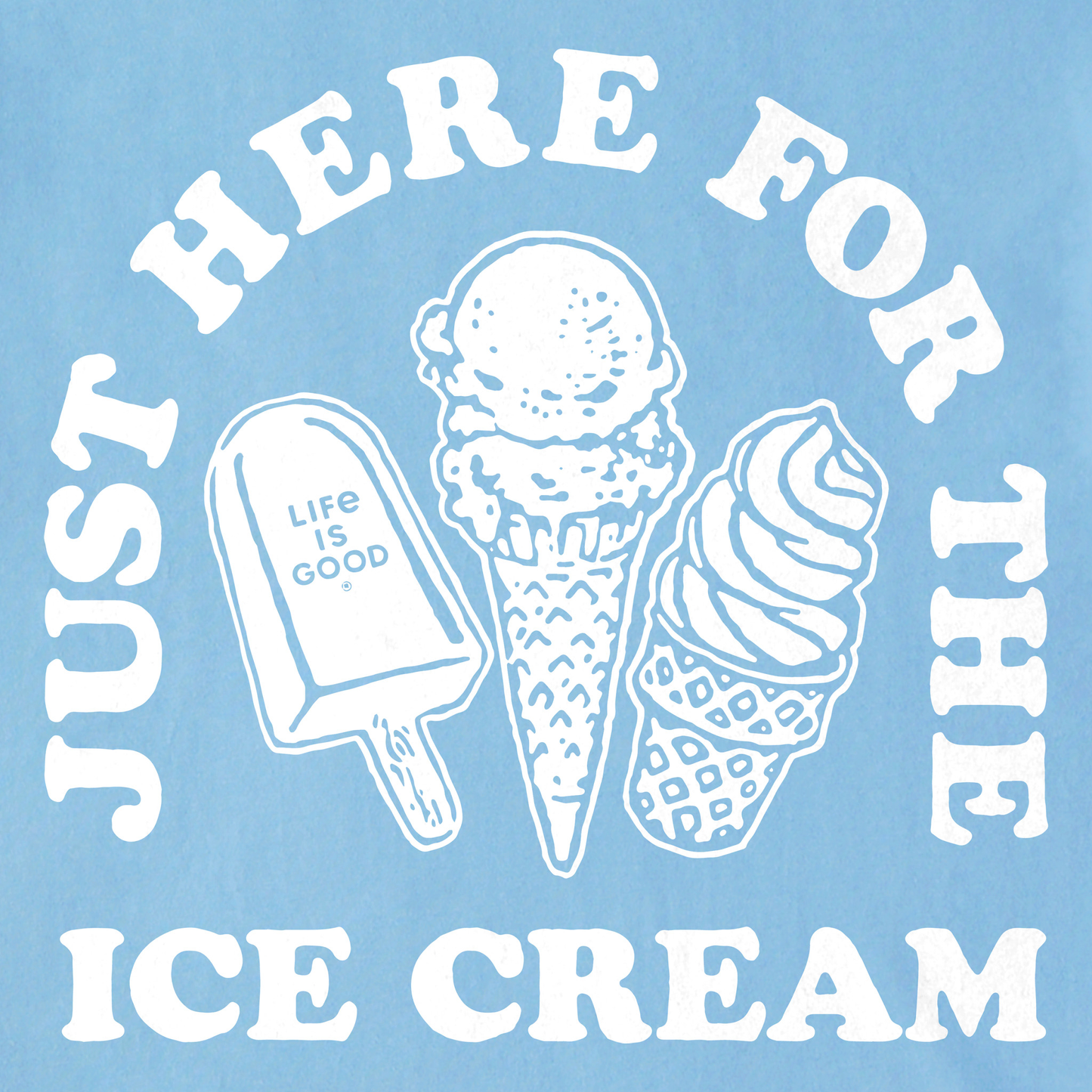 Men's Here for the Ice Cream Short Sleeve Tee