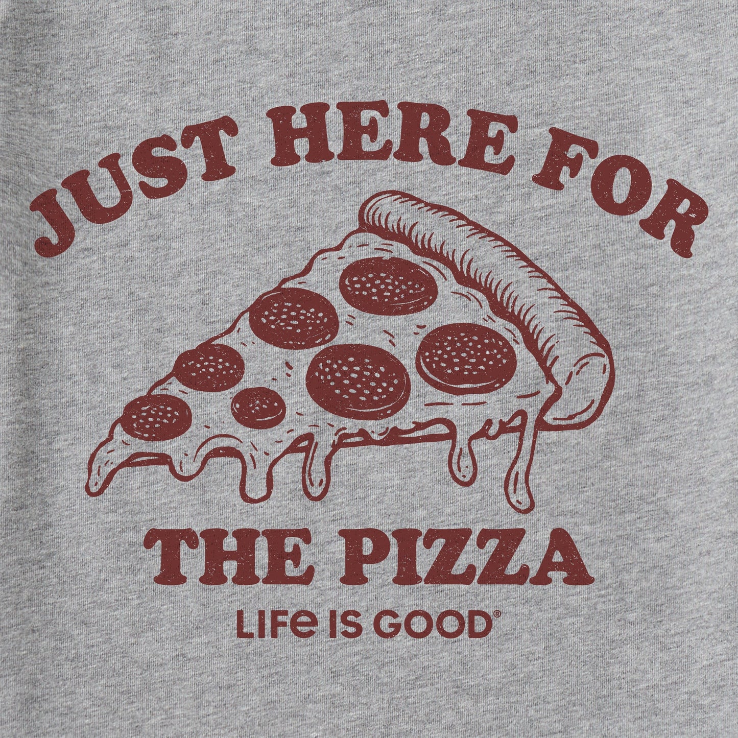 Men's Here for the Pizza (Pepperoni) Short Sleeve Tee