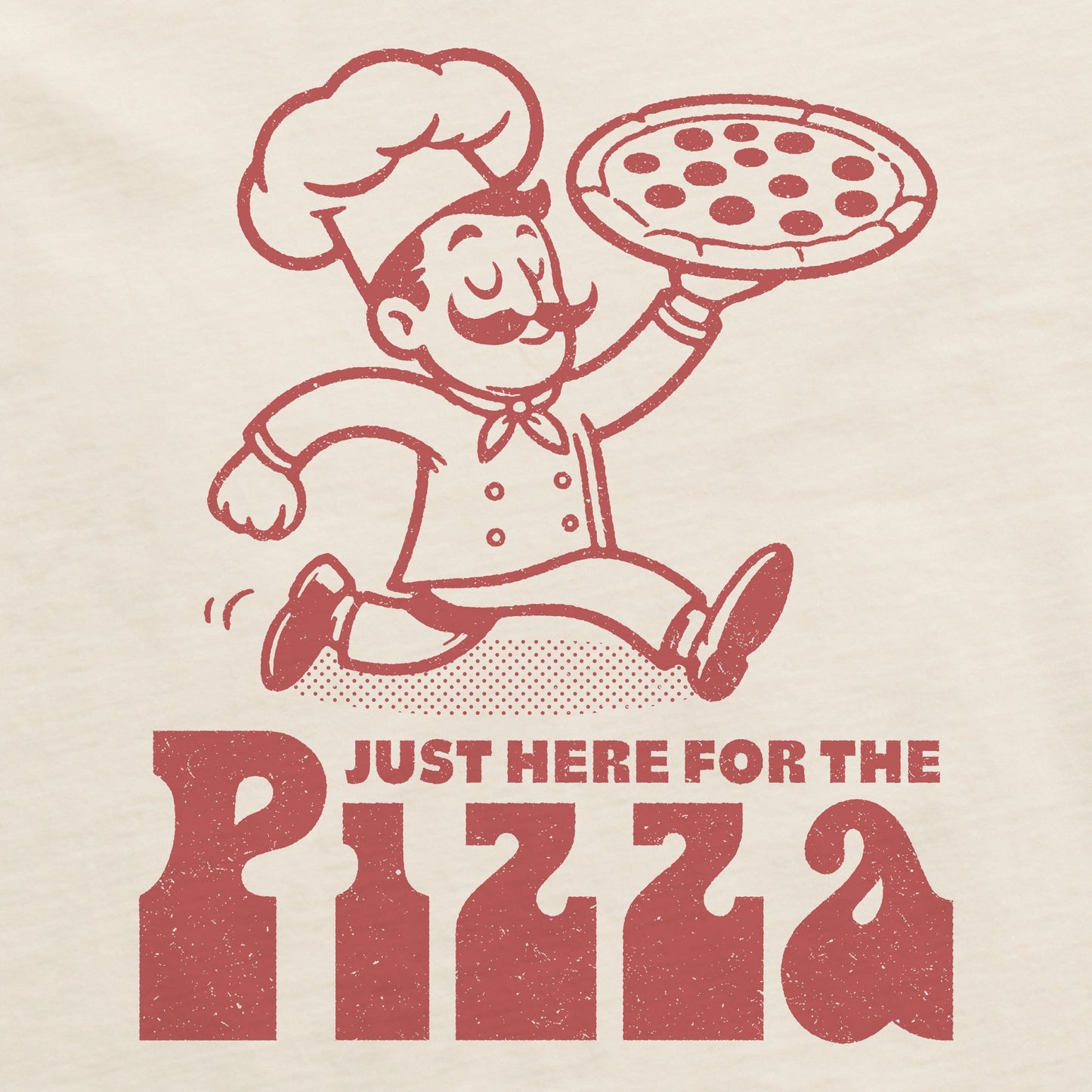 Men's Here for the Pizza Short Sleeve Crusher Tee