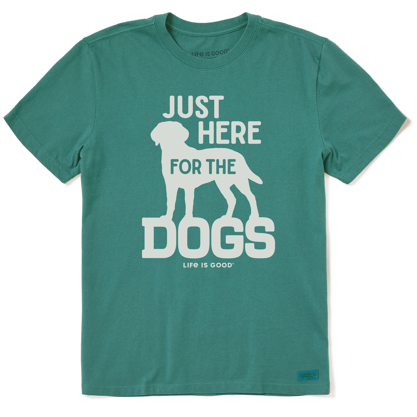 Men's Here for the Dogs Short Sleeve Crusher Tee