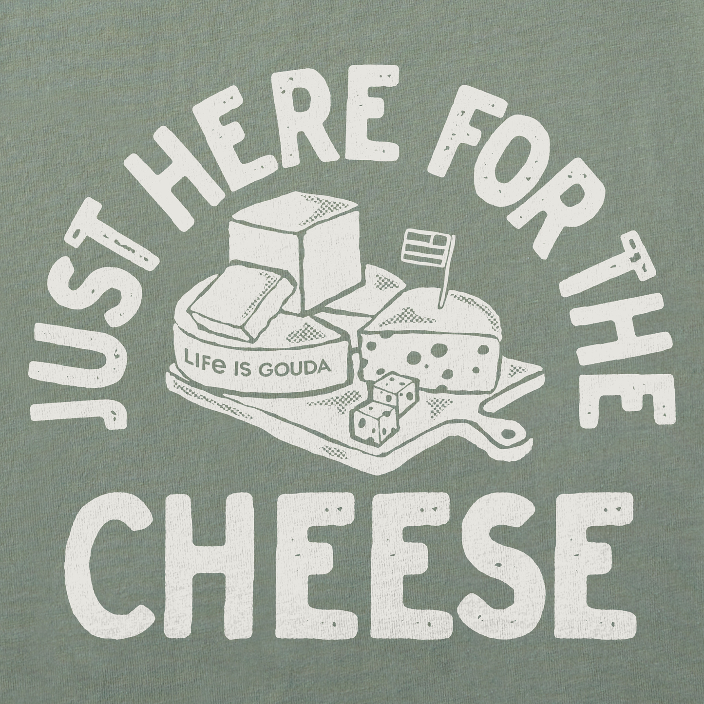Men's Here for the Cheese Short Sleeve Tee