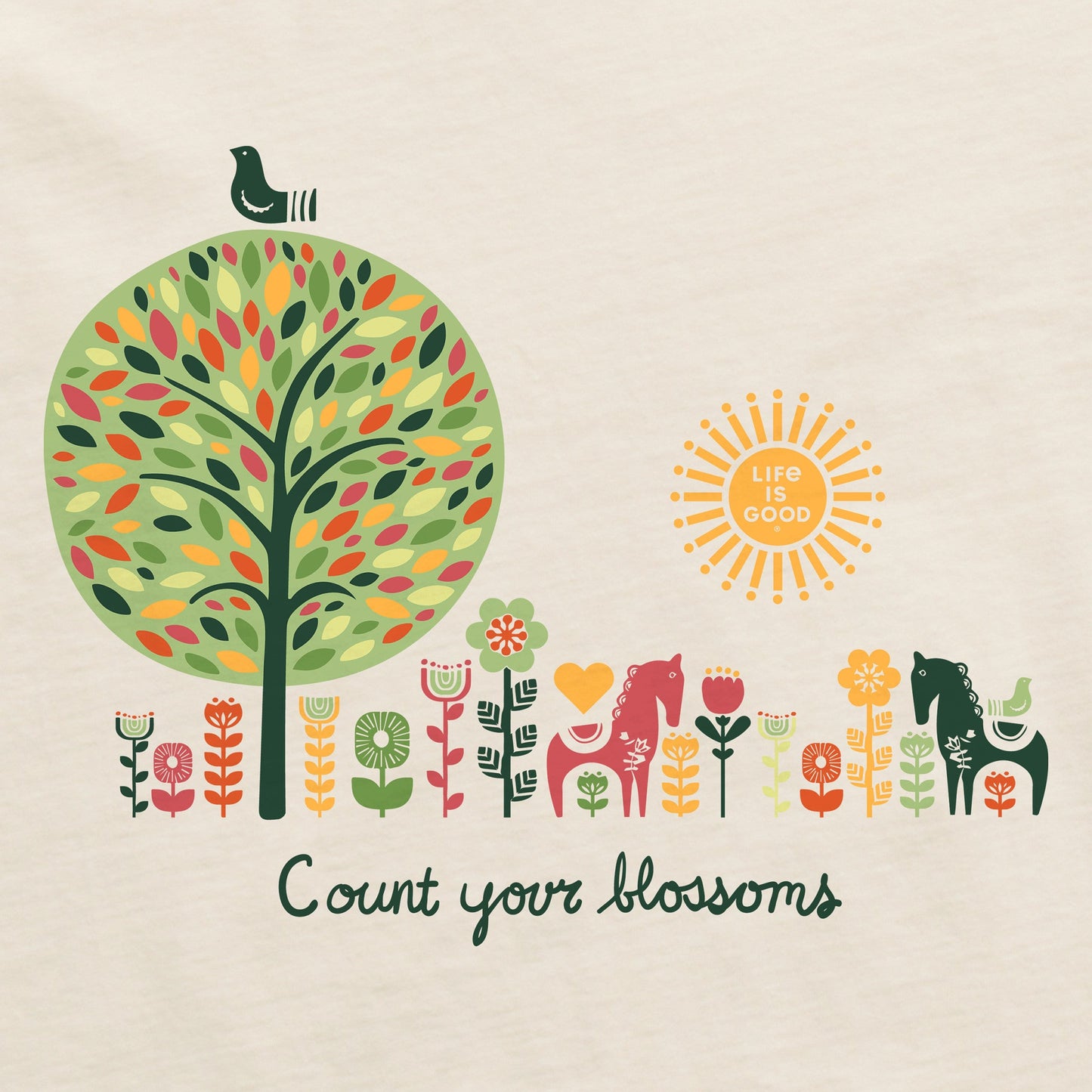 Women's Count your Blossoms Short Sleeve Crusher Vee