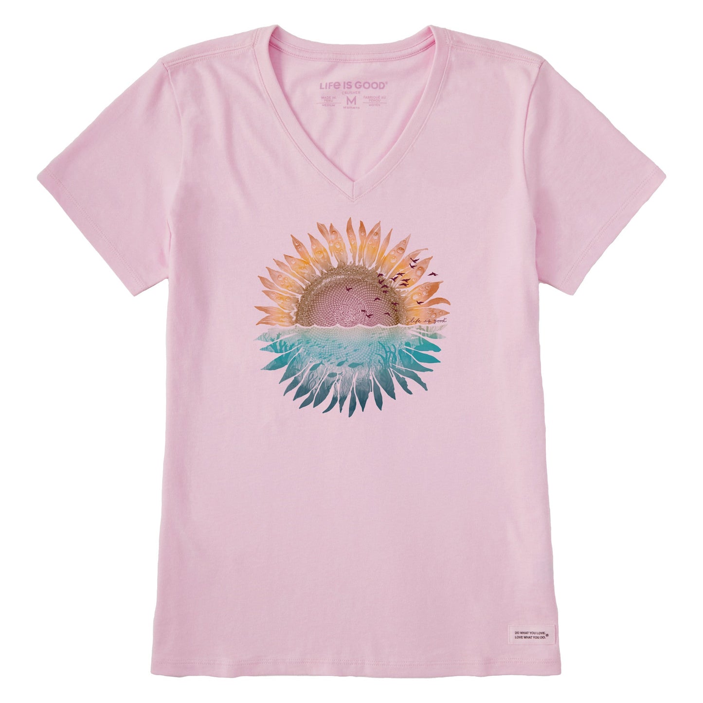 Women's Under Sunflower Short Sleeve Crusher Vee