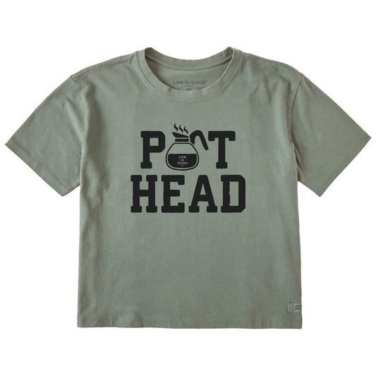 Women's Pot Head Stack Short Sleeve Crusher Boxy Tee