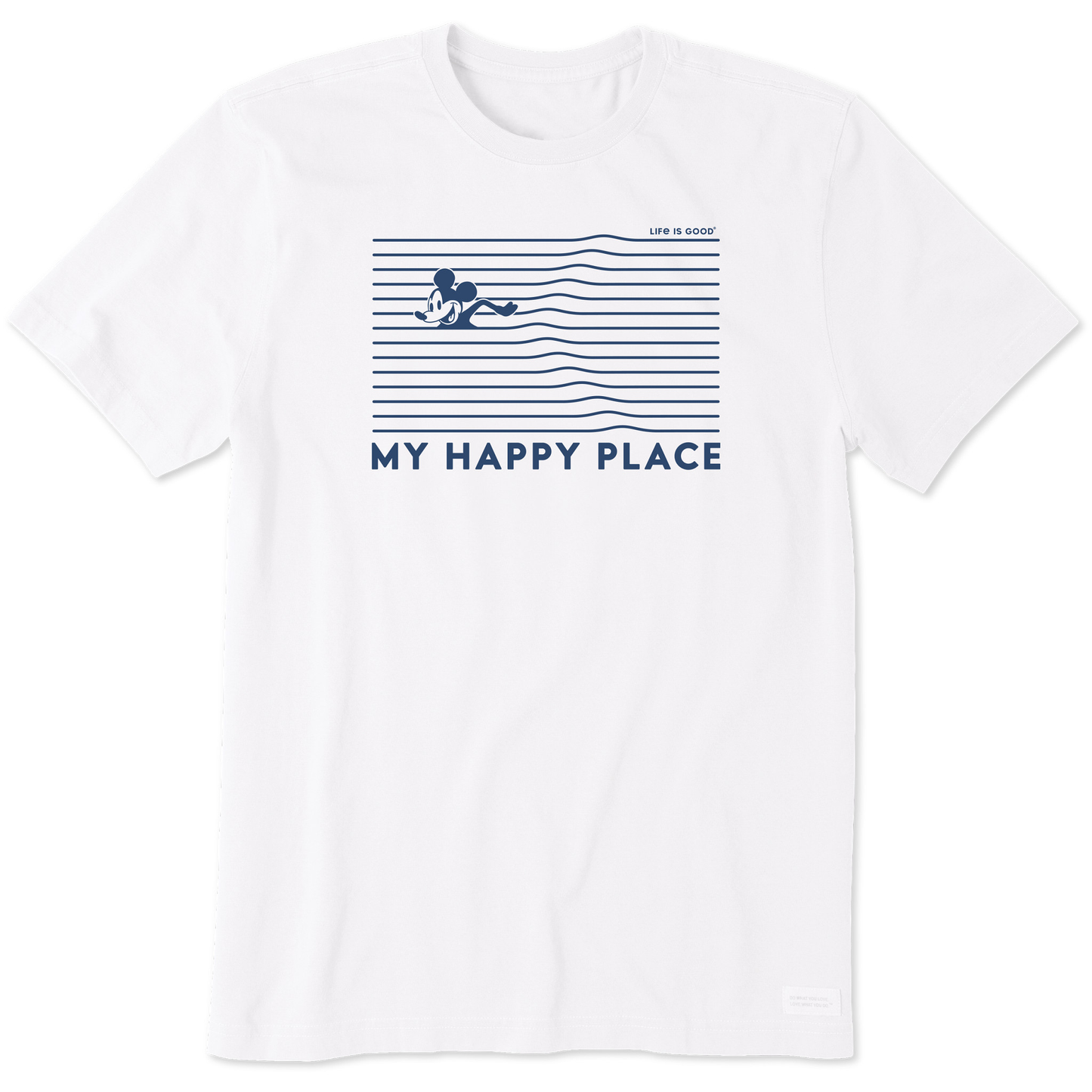 Men's Happy Place Willie Swimming Short Sleeve Tee