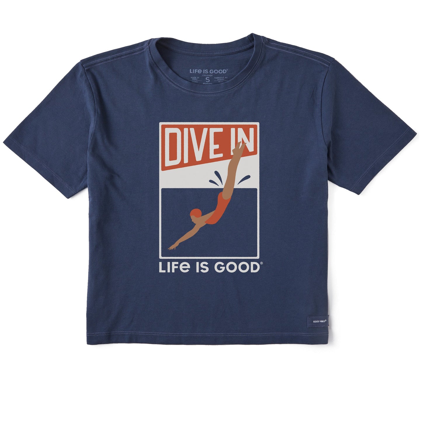 Women's Dive In Short Sleeve Crusher Boxy Tee