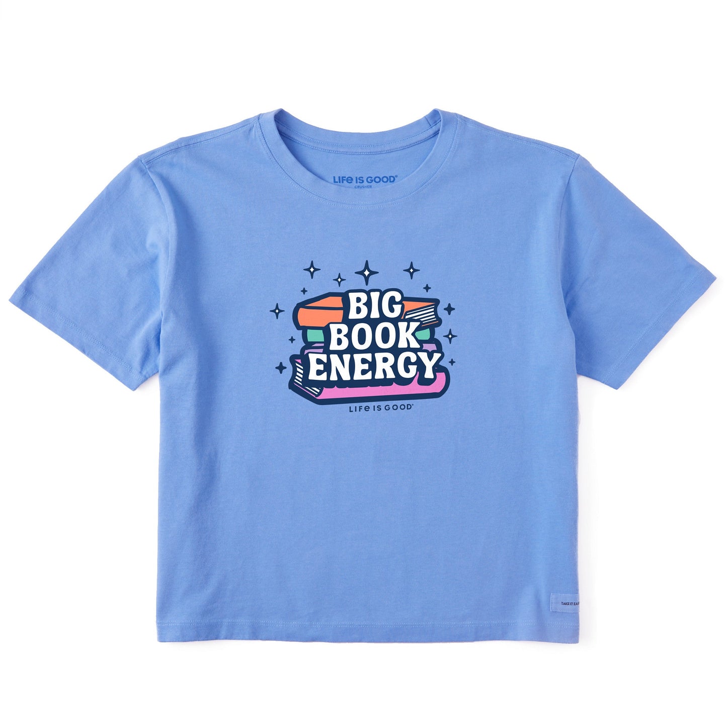 Women's Big Book Energy Short Sleeve Crusher Boxy Tee
