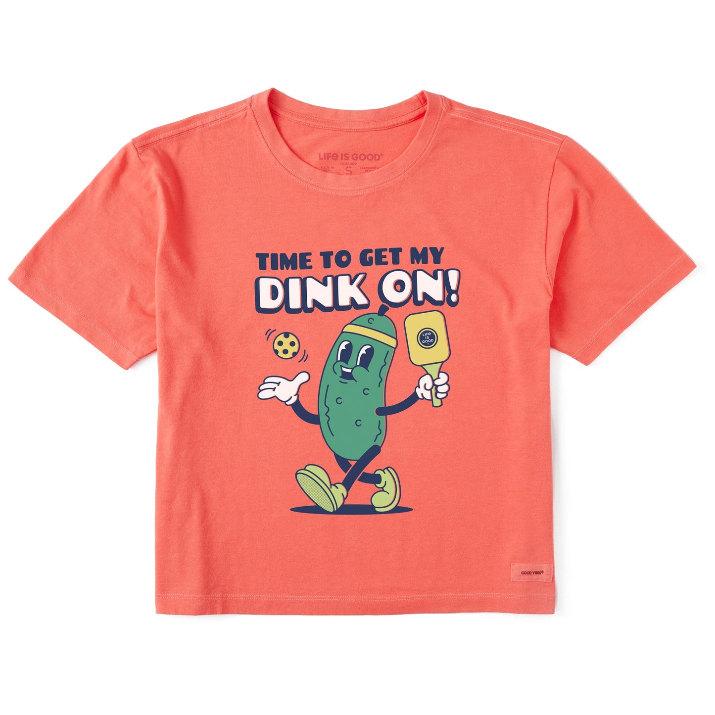 Women's Get my Dink On Short Sleeve Crusher Boxy Tee