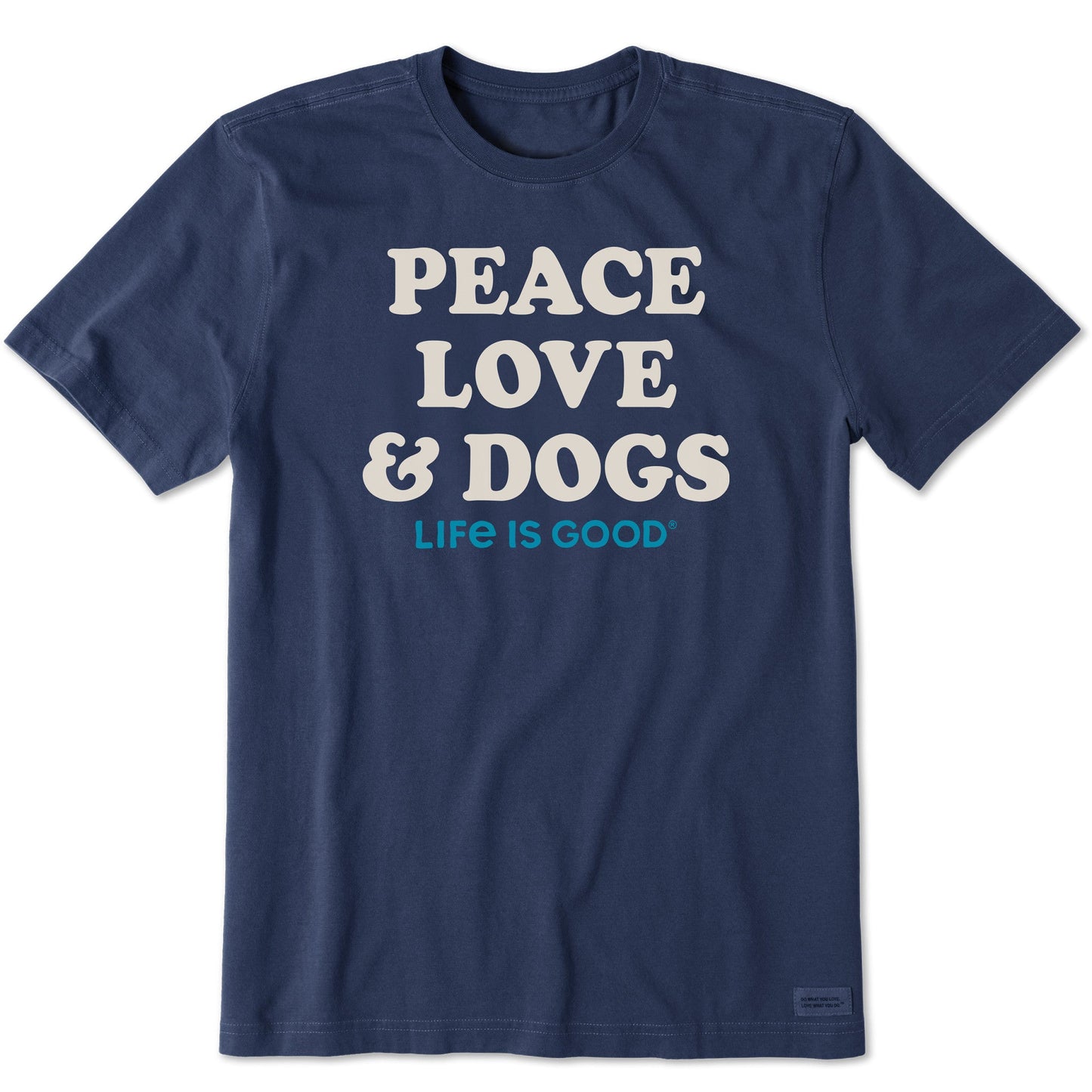 Men's Peace Love & Dogs Short Sleeve Tee