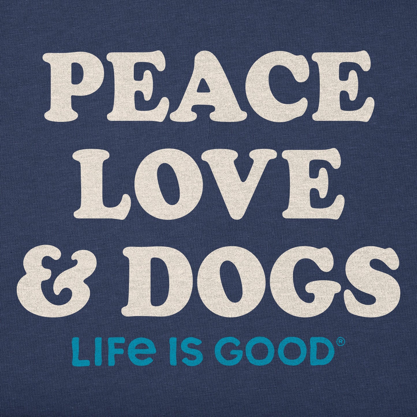 Men's Peace Love & Dogs Short Sleeve Tee