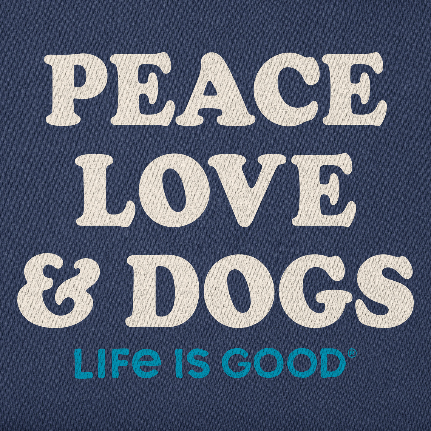 Men's Peace Love & Dogs Short Sleeve Tee