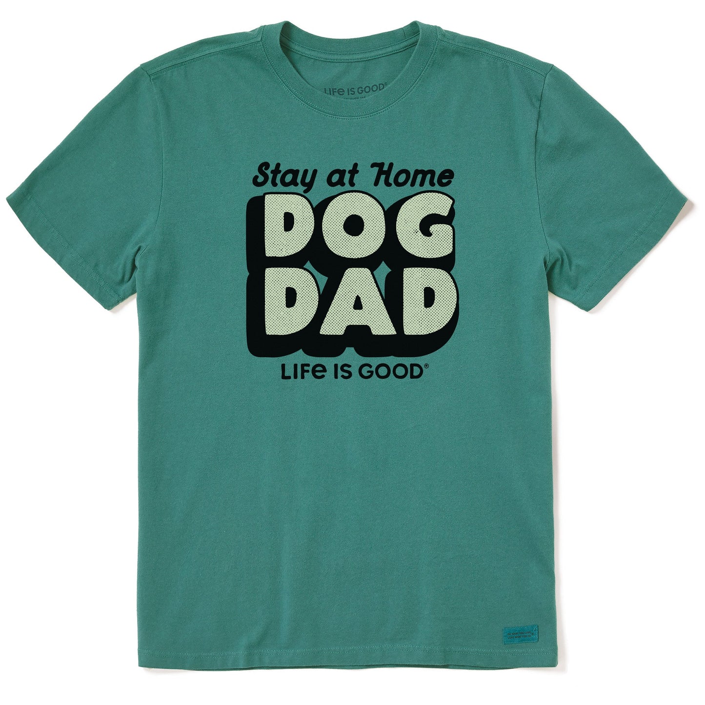 Men's Stay at Home Dog Dad Short Sleeve Crusher Tee