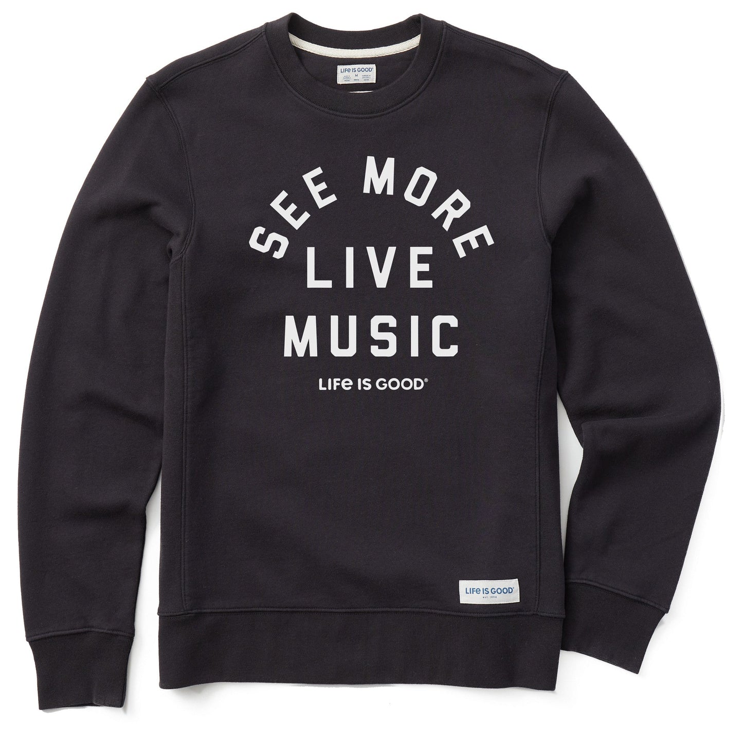 Men's See More Live Music Simply True Fleece Crew