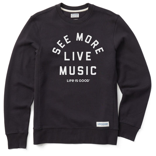 Men's See More Live Music Simply True Fleece Crew