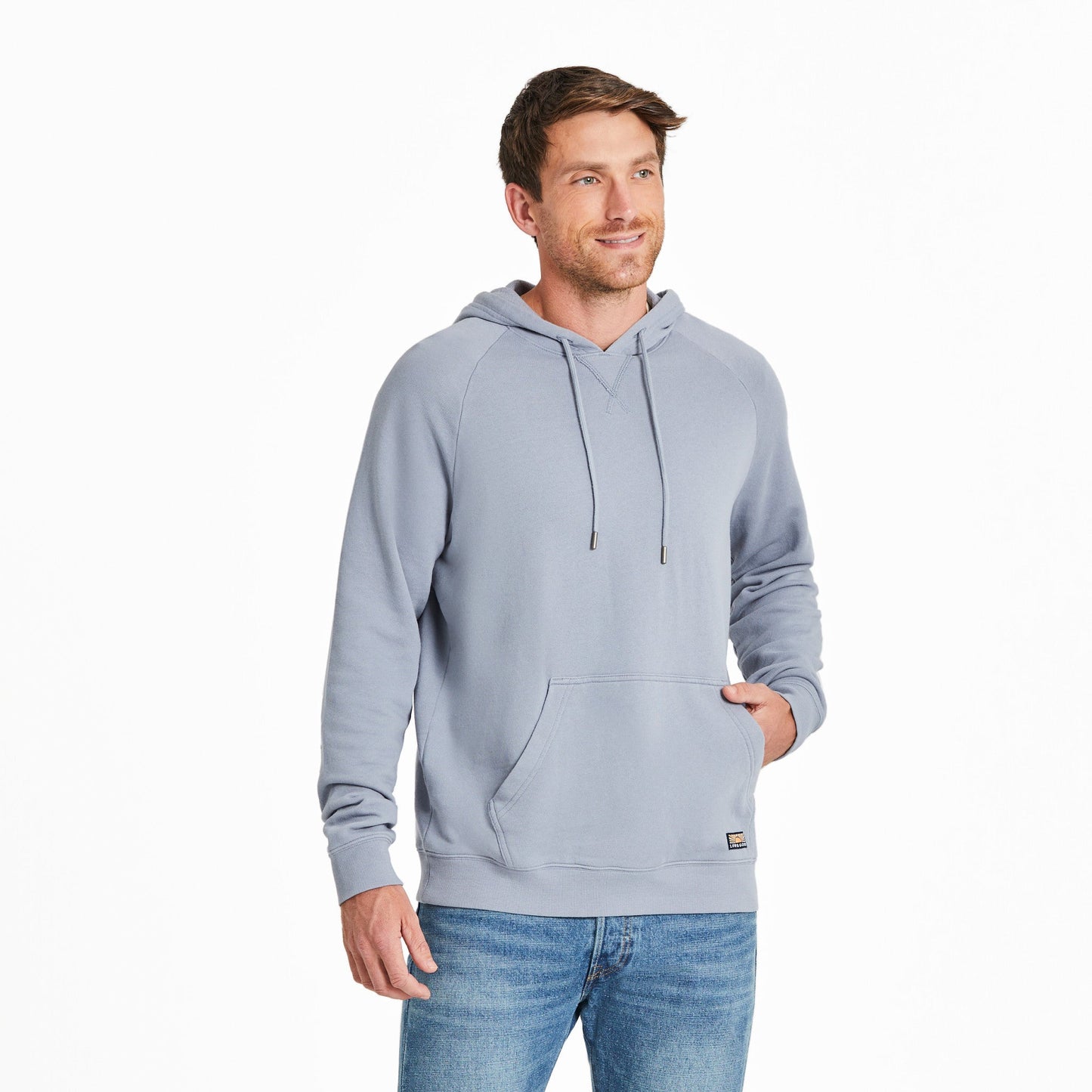 Men's Solid French Terry Pullover Hoodie
